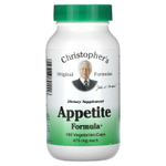 Christopher's Original Formulas, Формула для аппетита, 100 вегетарианских капсул