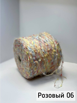 Пряжа  декоративная с ворсом и шишибриками