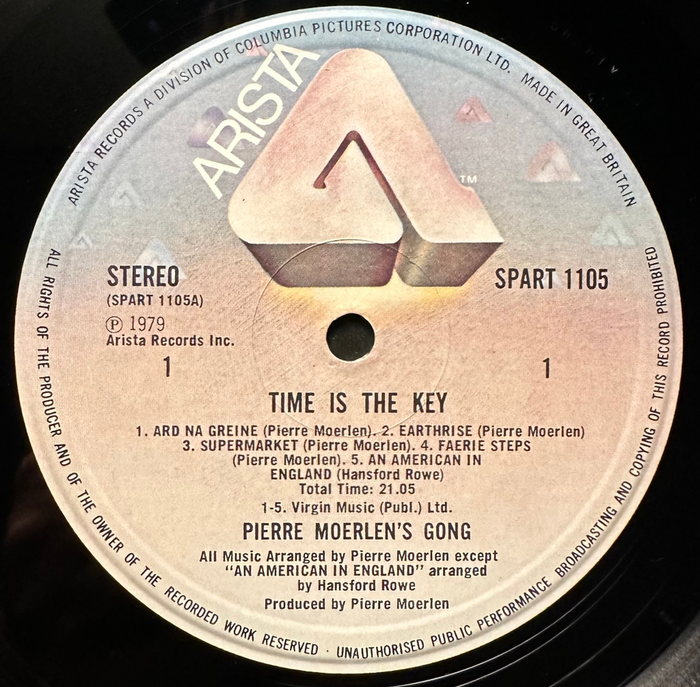 Pierre Moerlen's Gong - Time Is The Key (Англия 1979г.)