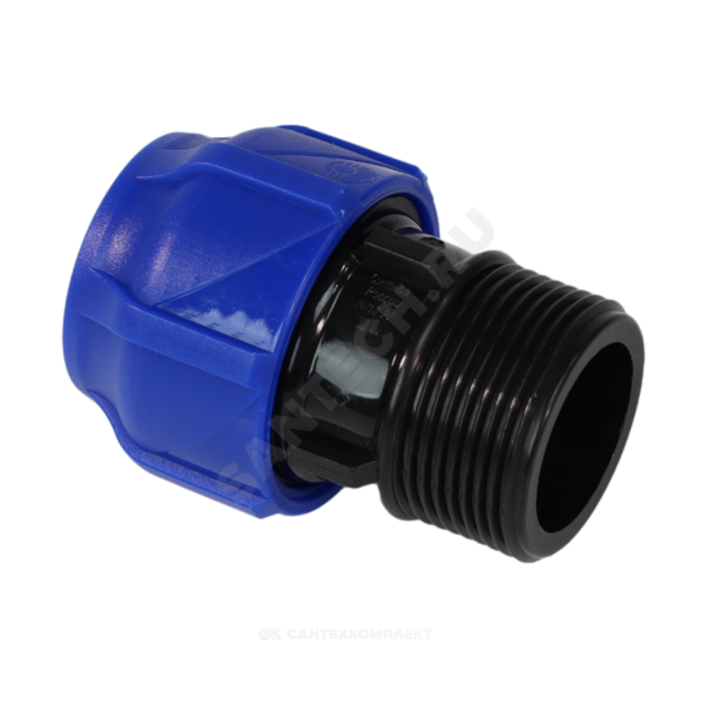 Муфта компрессионная ПЭ Дн 63х1 1/2" НР Ру16 VALFEX 121001163112