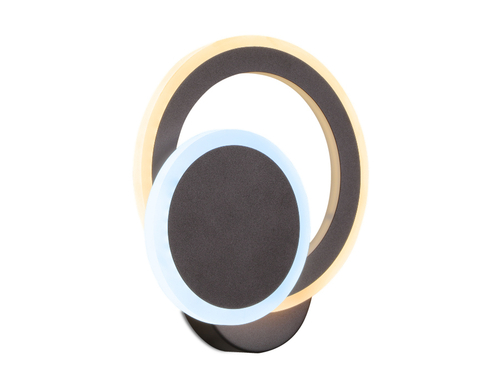 Настенный светодиодный светильник с выключателем FA561 CF/S кофе/песок LED 3000K/6400K 24W 200*200*60