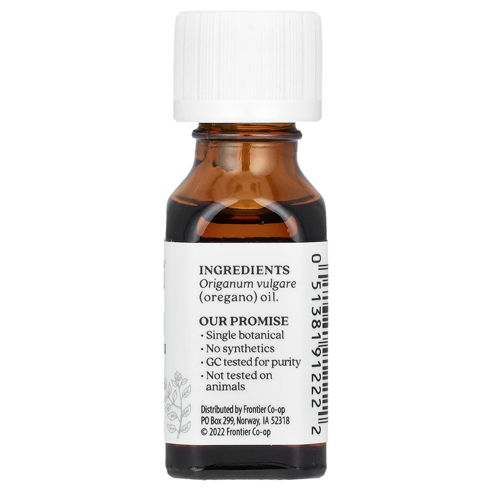 Aura Cacia, чистое эфирное масло, орегано, 15 мл (0,5 жидк. унции)