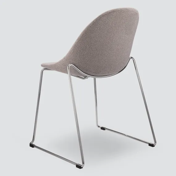 Стул Vid Soft серый, ножки хром