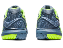 Мужские кроссовки теннисные Asics Gel-Resolution 9 - steel blue/hazard green