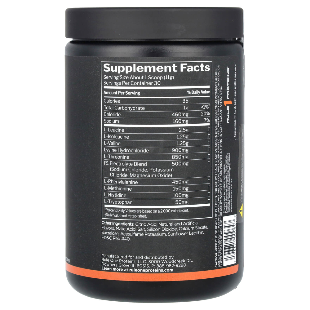 Rule One Proteins, Essential Amino 9, фруктовый пунш, 330 г (11,64 унции)