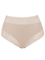 Высокие трусики-слипы с кружевной отделкой Soft lace (Размер: M) (Цвет: черный)