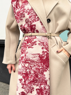 Палантин вискоза + шерсть лана