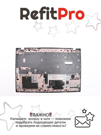 Верхняя панель клавиатуры (топкейс) для ноутбука Lenovo ThinkPad L580 черная (01LW243), оригинал