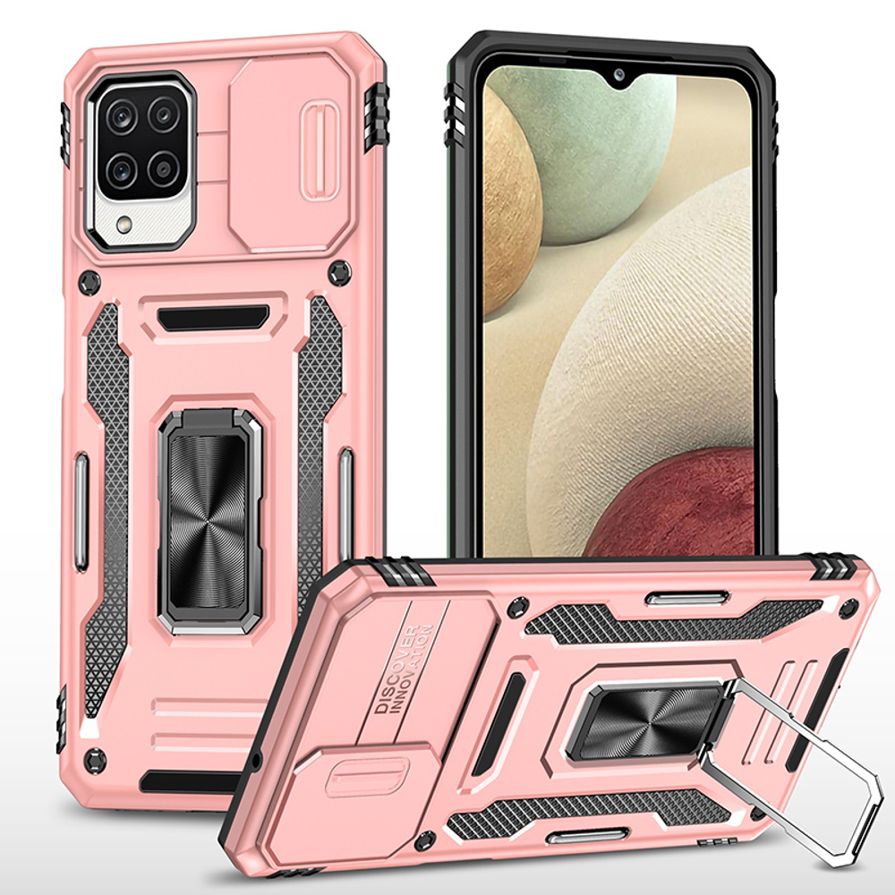 Чехол Safe Case с кольцом и защитой камеры для Samsung Galaxy A22