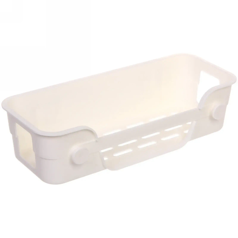 Полка для ванны с липким слоем «Стайл»белая 27,5х11х7см