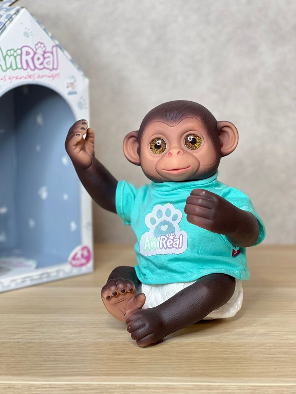 Игрушка мягконабивная 35см АниРеал Обезьянка (60107)