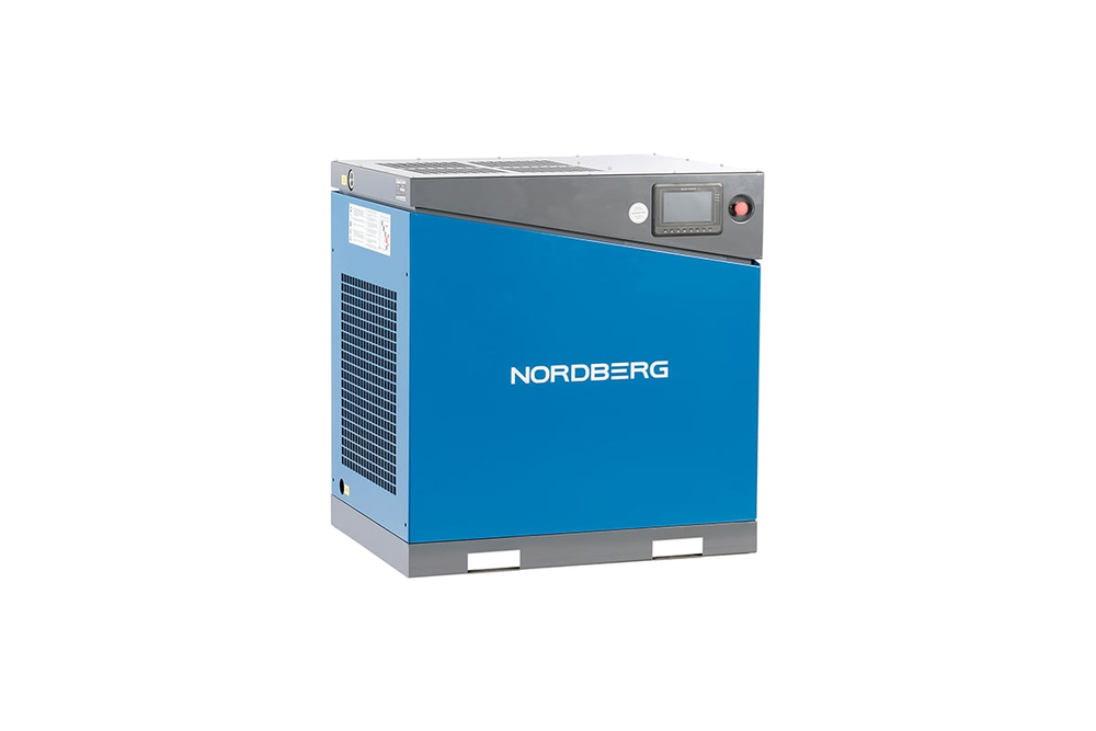 Компрессор винтовой, 22кВт, 15Бар, 2200л/мин, IP55, без ресивера NORDBERG NCA30