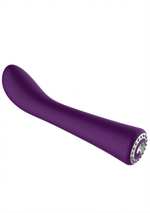 Фиолетовый вибромассажер для точки G Glimmer - 20,5 см. (Цвет: фиолетовый)