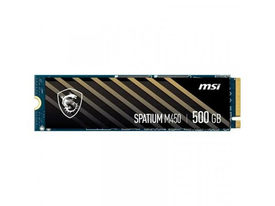 SSD накопитель MSI Spatium M450 500ГБ, M.2 2280, PCIe 4.0 x4, NVMe [S78-440K220-P83]