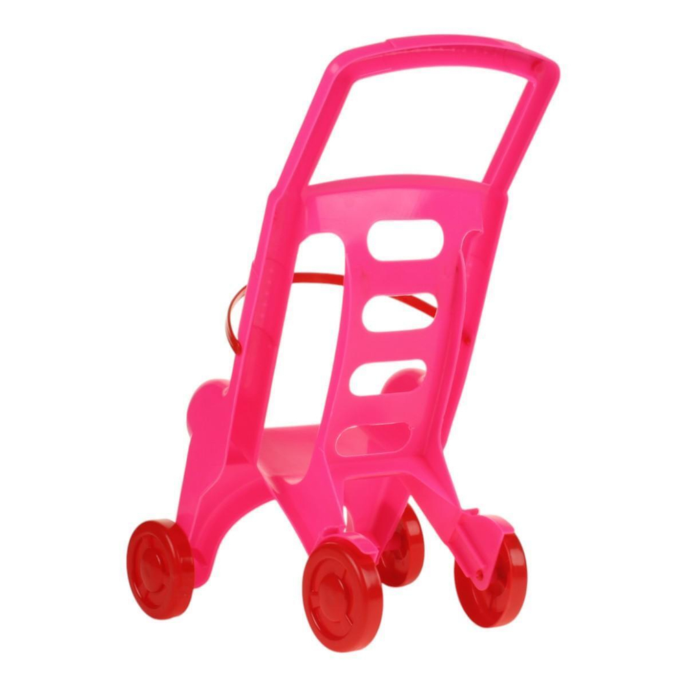 Коляска пластмассовая, розовая RRB-113 (32*28*48 см)
