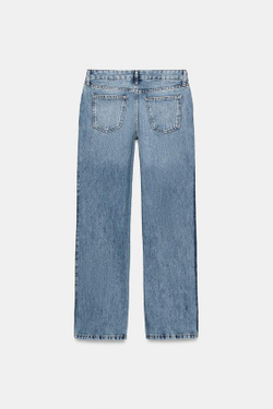 ZARA ДЖИНСЫ BOOTCUT С НИЗКОЙ ПОСАДКОЙ — ZW COLLECTION, СИНИЙ