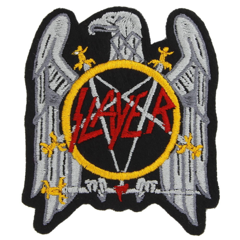 Нашивка с вышивкой группы Slayer