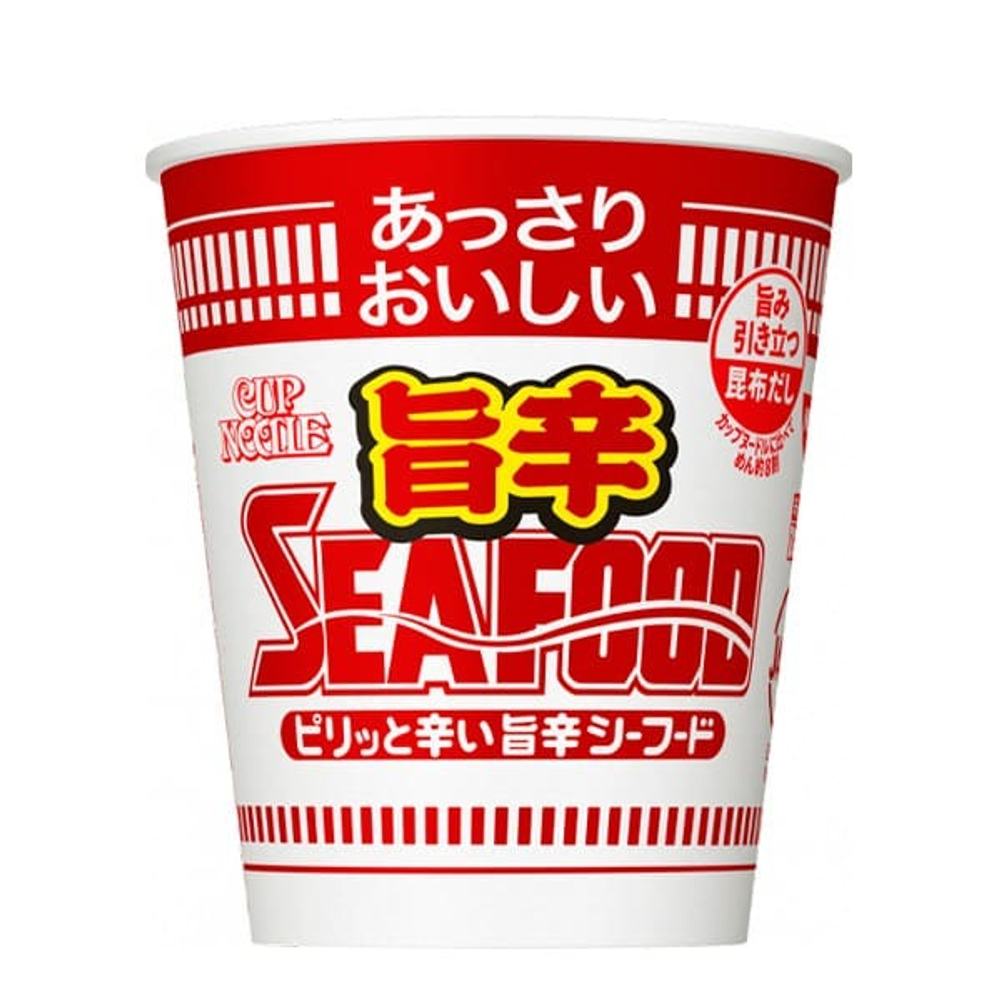 Лапша быстрого приготовления со вкусом морепродуктов острая 73 г Nissin