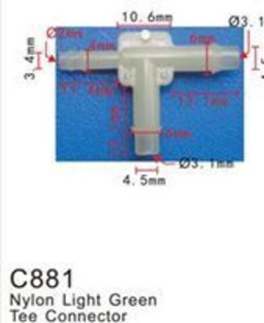 Клипса для крепления внутренней обшивки а/м GM пластиковая (100шт/уп.) Forsage клипса C0881( GM )