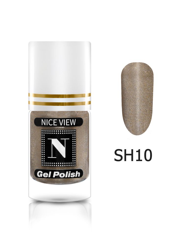 Nice View Гель-лак для ногтей Luma Shimmer, SH-010, Olive Gold, 12 мл