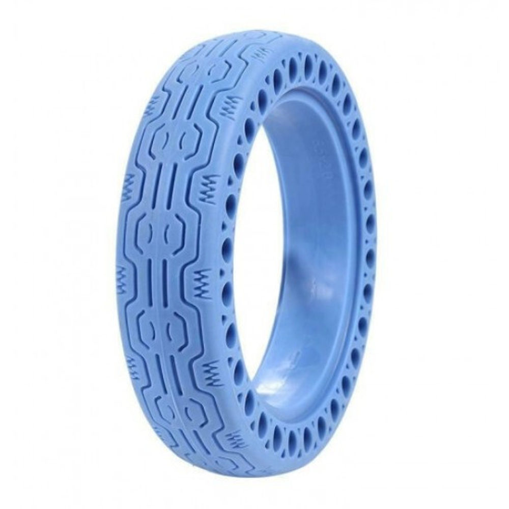 Покрышка плоская 8 1/2*2 (Литая) синяя для электросамоката Xiaomi M365