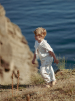 Брюки оверсайз Mjölk Ecru Stripes