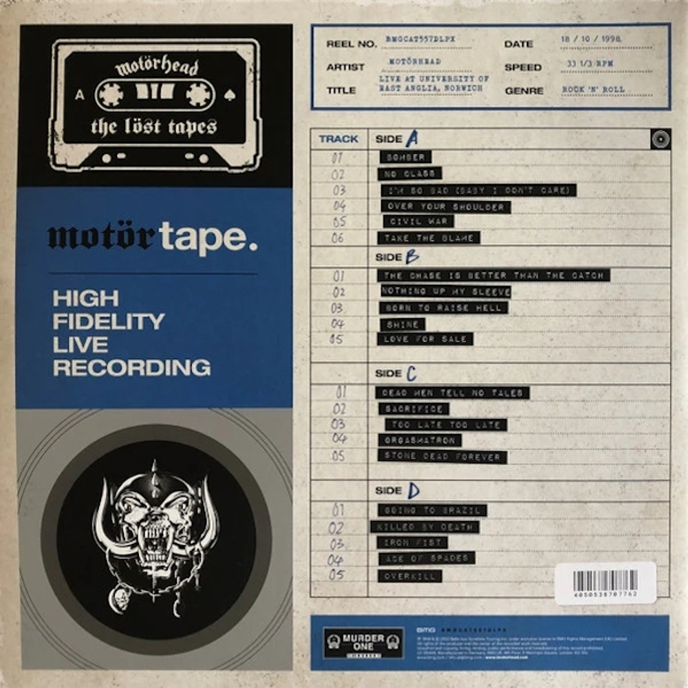 Motorhead / The Lost Tapes Vol. 2 (Live In Norwich 1998)(Coloured Vinyl)(2LP)