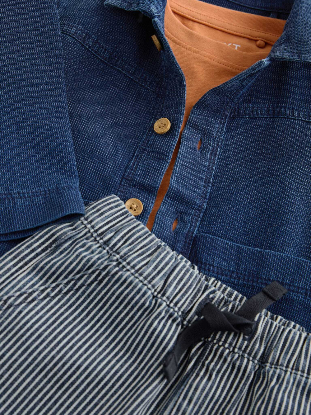 Комплект из трех предметов для мальчика Next B63-492, Синий, Оранжевый