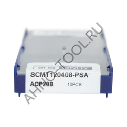 Пластина твердосплавная ISO SCMT120408-PSA ACP20B AHNO по стали, получистовая