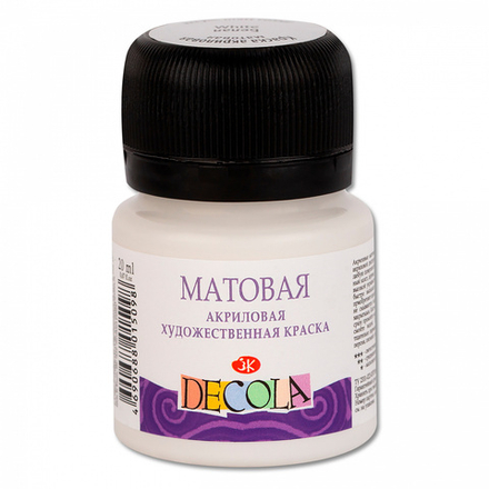 Декола акрил матовый банка 50 мл Белая