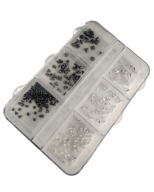 Набор страз шипы 3 размера