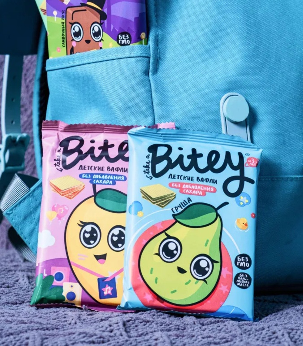 Bitey Вафли фруктово-овощные "Груша-Брокколи" 35г
