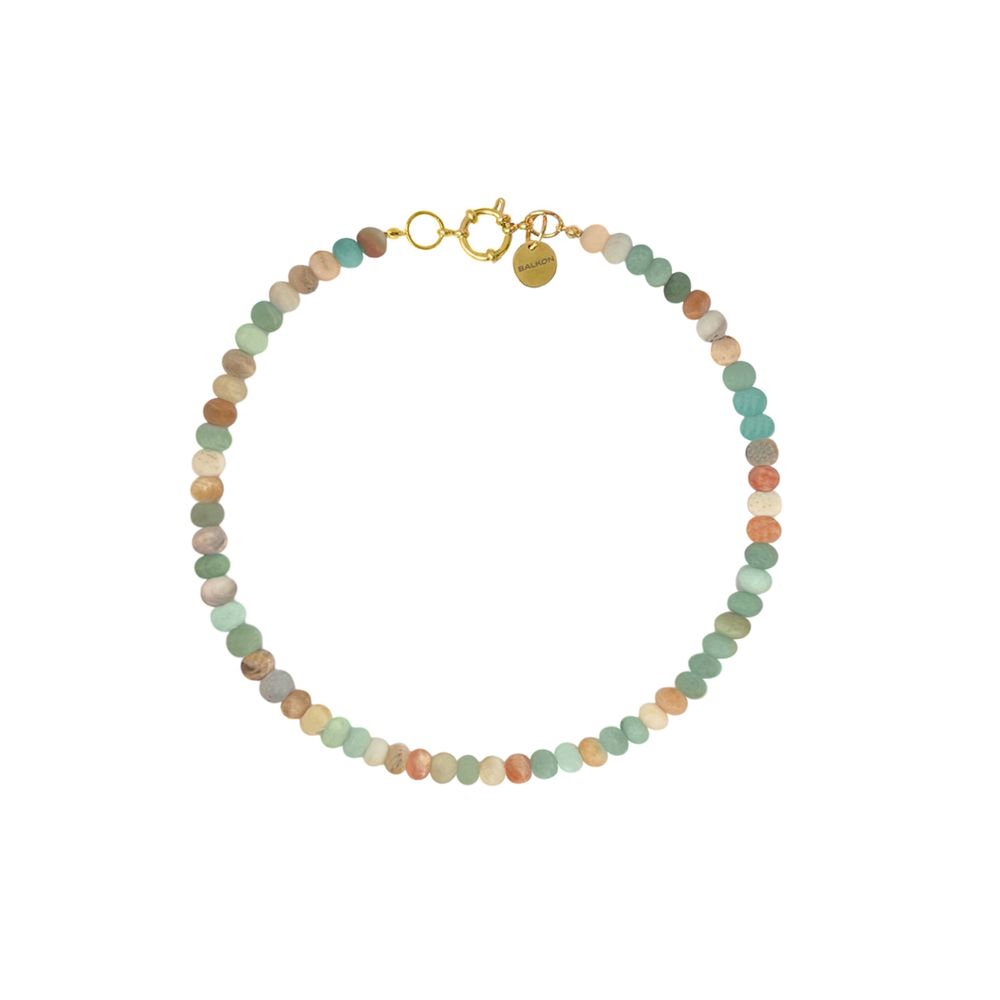 Колье Soft из бусин камня