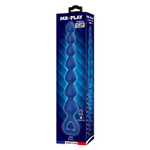 Синяя анальная цепочка - 26,7 см. (Цвет: синий)