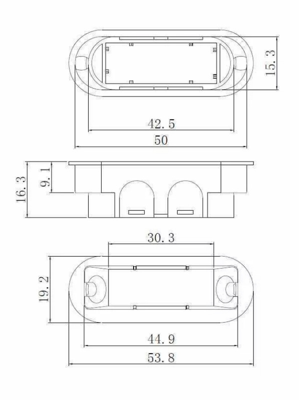 Замок с магнитной защелкой ADDENBAU KEY-5085 MAG S.GOLD под цилиндр, мат.золото (центр магнит)