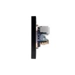 Розетка STRONG компьютерная RJ45 кат6 + TV с/у антрацит KRANZ