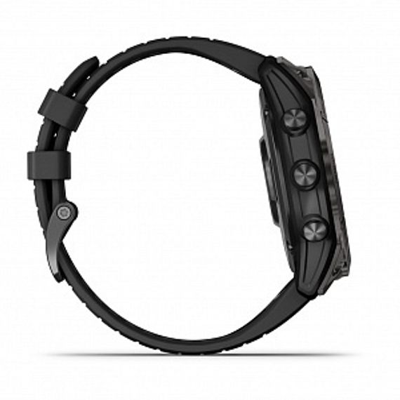Garmin Fenix 7X Pro Solar Edition – серый корпус, чёрный ремешок