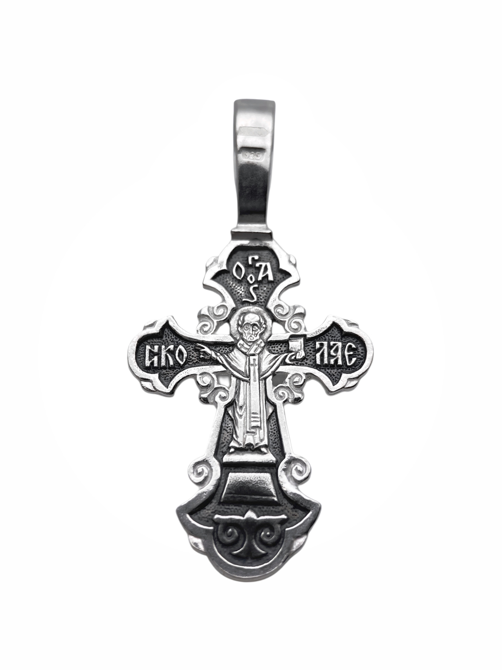 Крест из серебра/Чернение