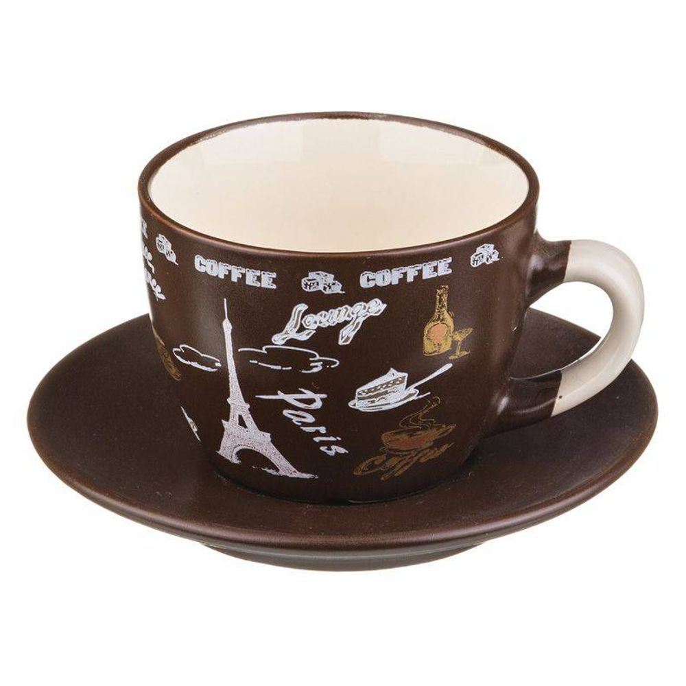 ЧАЙНЫЙ НАБОР НА 6 ПЕРСОН 12 ПР. 250 МЛ.ВЫСОТА=7 СМ.(КОР=6НАБОР.)