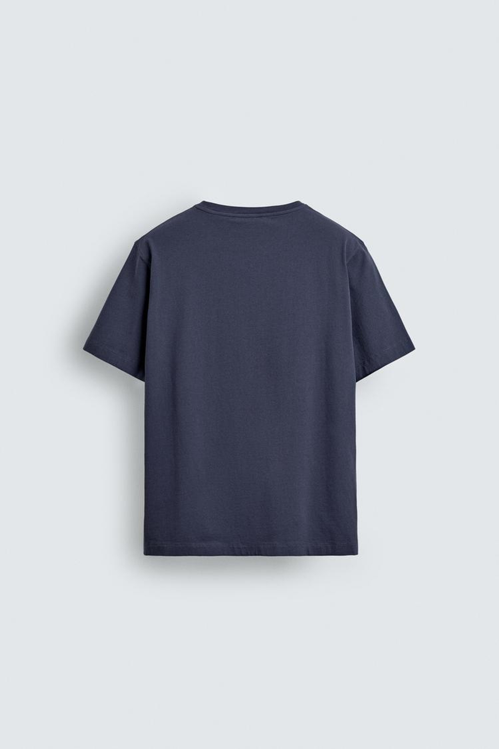 ZARA ФУТБОЛКА С ГРАФИЧЕСКИМ ПРИНТОМ, СИНИЙ