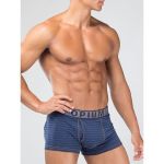 Мужские трусы боксеры синие в полоску Opium Boxer R-65