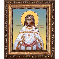 Константин Широкинский священномученик пресвитер. Икона на холсте.