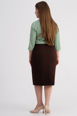 Юбка женская 051-60, Шоколадный #513Шок01051-60