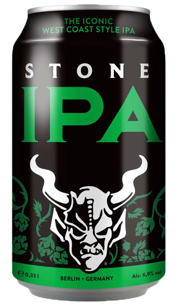 Пиво Stone IPA 0.33 л. - ж/б(6 шт.)
