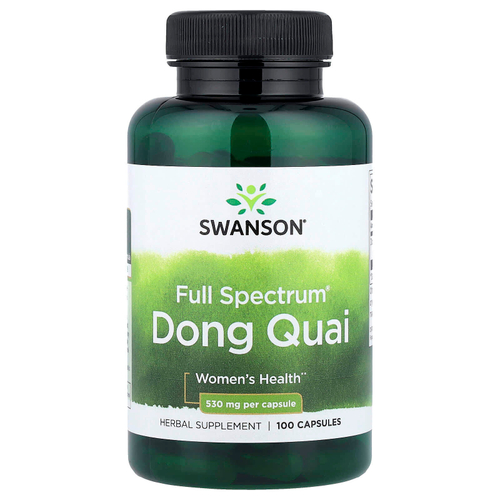 Swanson, Full Spectrum®, дягиль лекарственный, 530 мг, 100 капсул