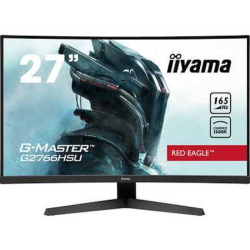 Монитор LCD IIYAMA 27" G2766HSU-B1 (VA 1920x1080 165Hz 1ms 178 / 178 250cd 3000:1 8bit 2xHDMI2.0 2xDisplayPort1.4 2xUSB2.0 AMDFreeSync 2x2W VESA)