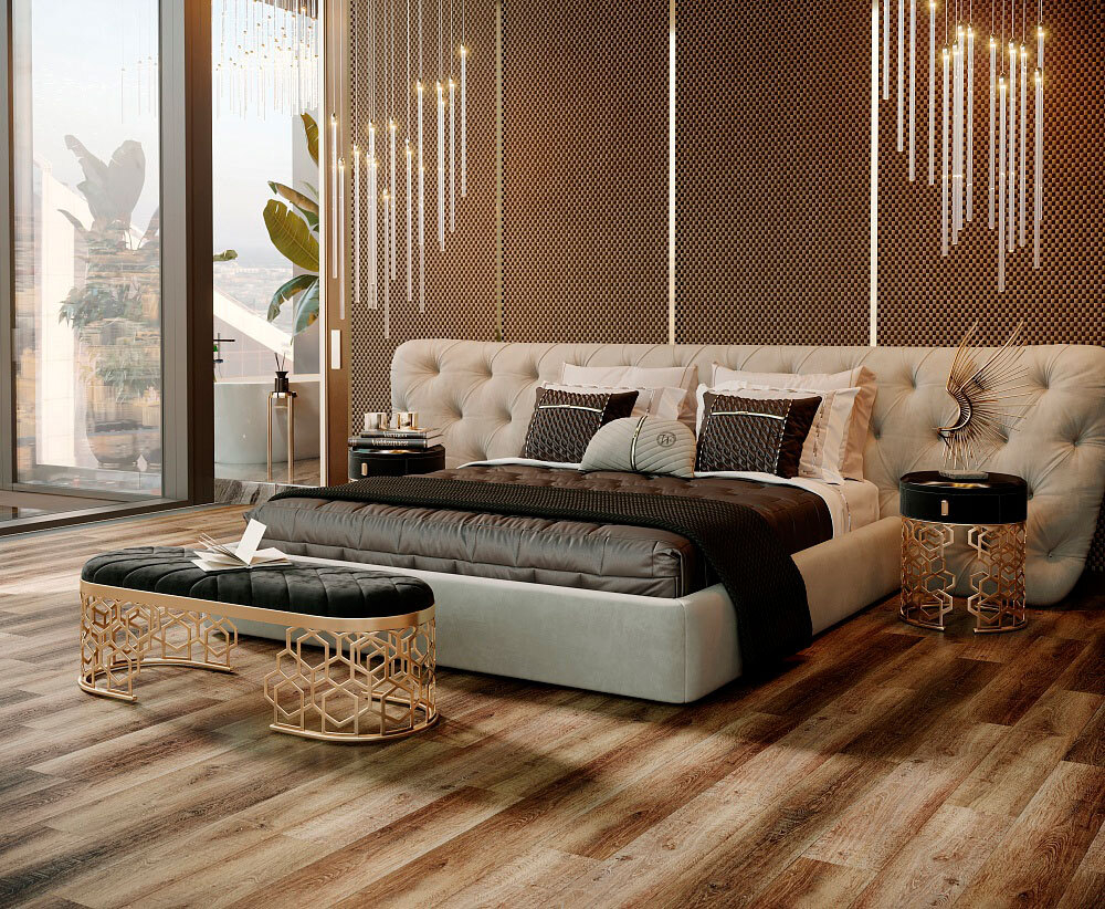 Кварцвиниловая плитка CronaFloor Wood ZH-81109-11 Дуб Чак