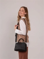 Сумка женская кросс боди через плечо на ремне из экокожи повседневная и деловая для женщины