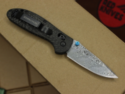 Нож Benchmade 556 Griptilian Mini Carbon (чистый карбон) А+++ - синий шпенек