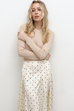 Юбка расклешенная в горох